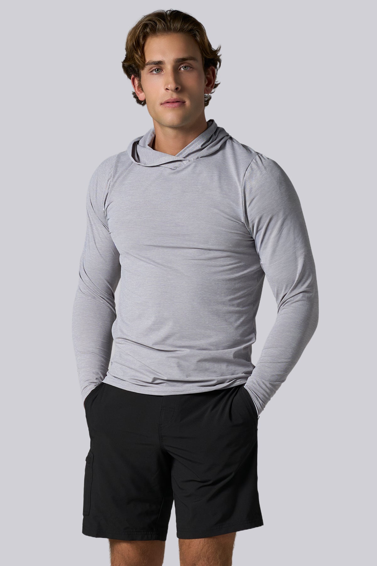 Liquid Men's 5 Flex Hooded Sun Shirt