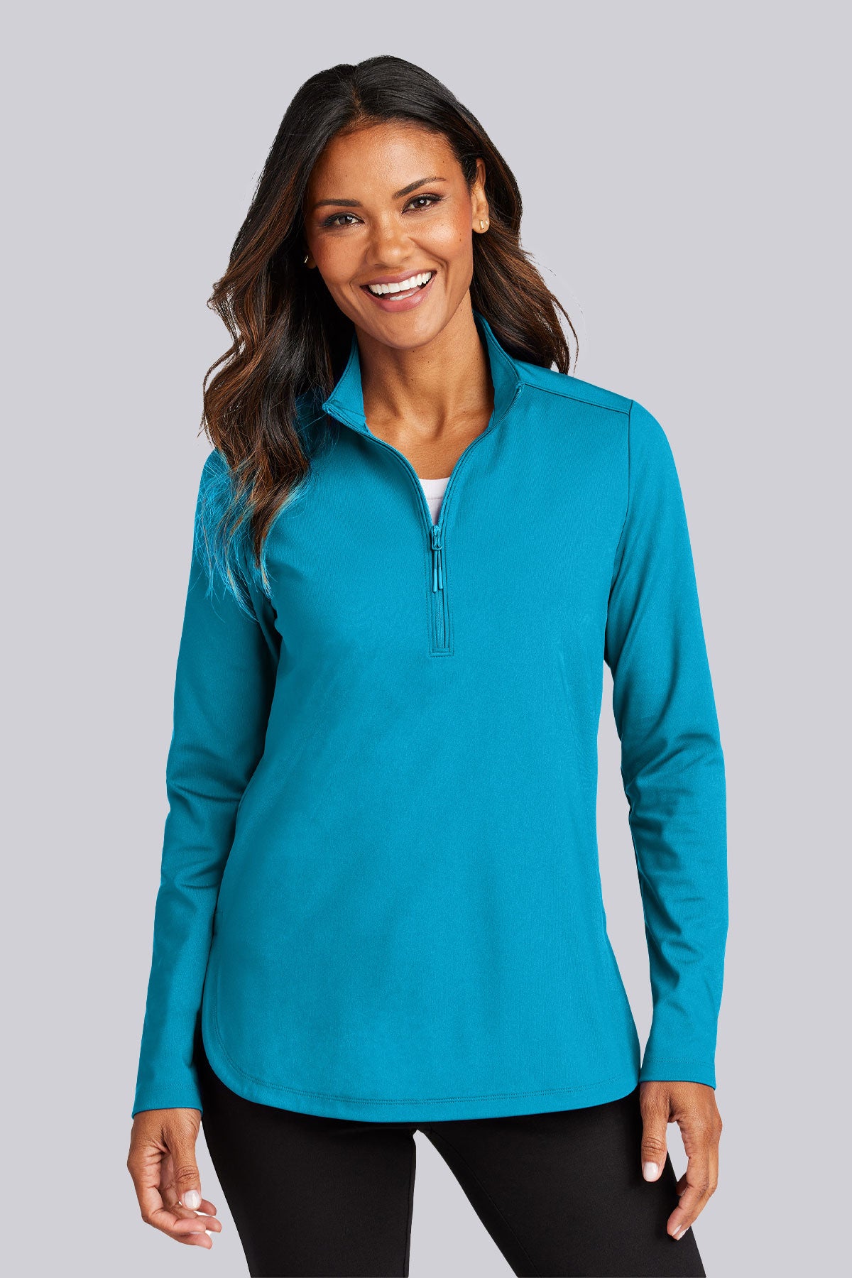 Port Authority Ladies C-FREE Double Knit 1/4-Zip