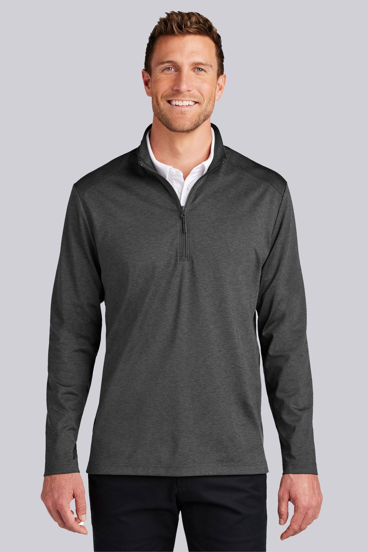 Port Authority Mens C-FREE Double Knit 1/4-Zip