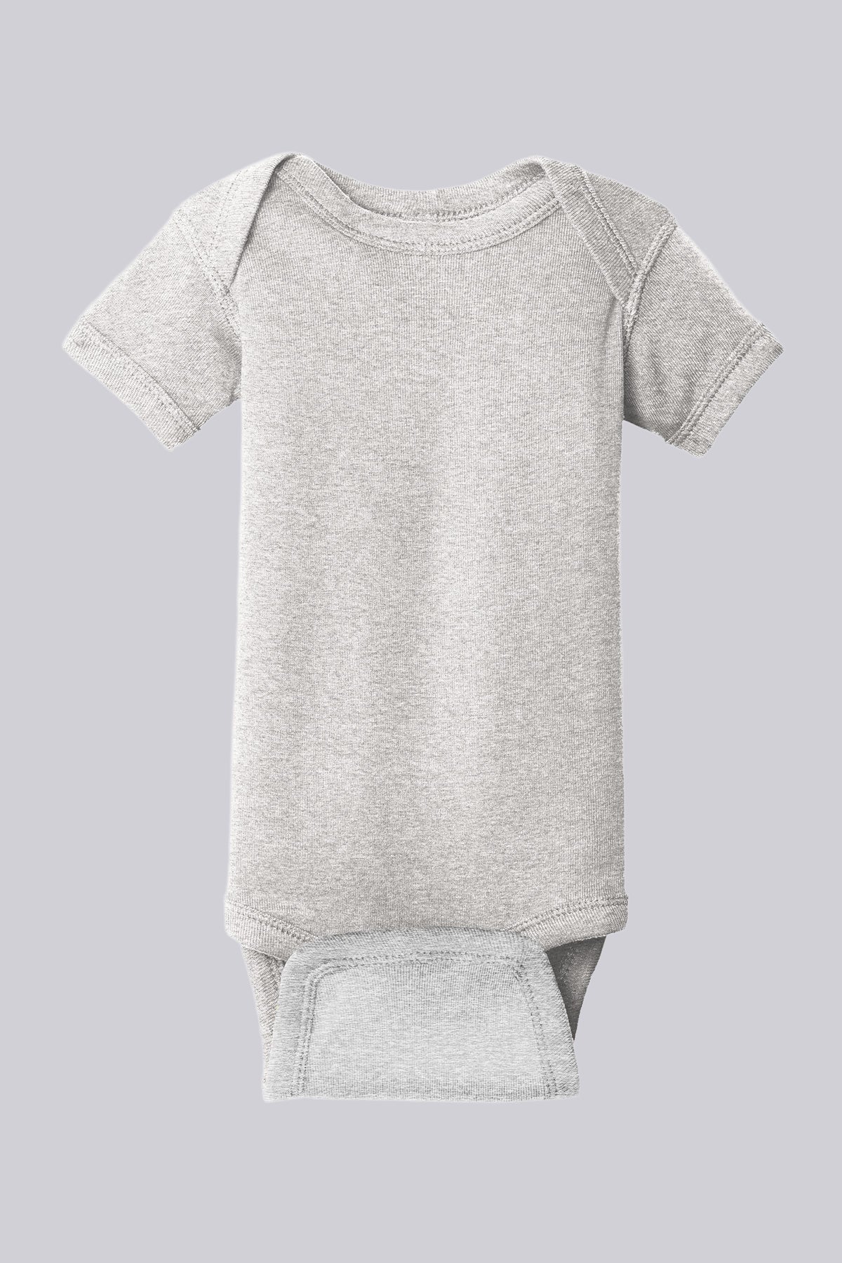 Rabbit Skins Infant Short Sleeve Baby Rib Bodysuit