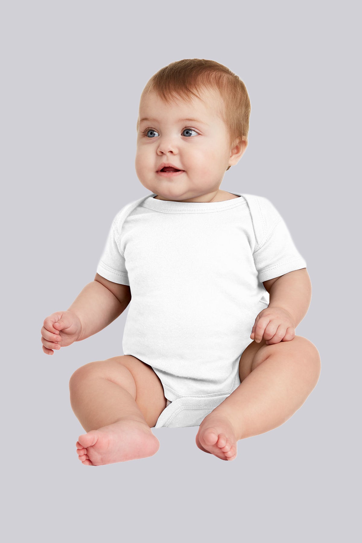 Rabbit Skins Infant Short Sleeve Baby Rib Bodysuit