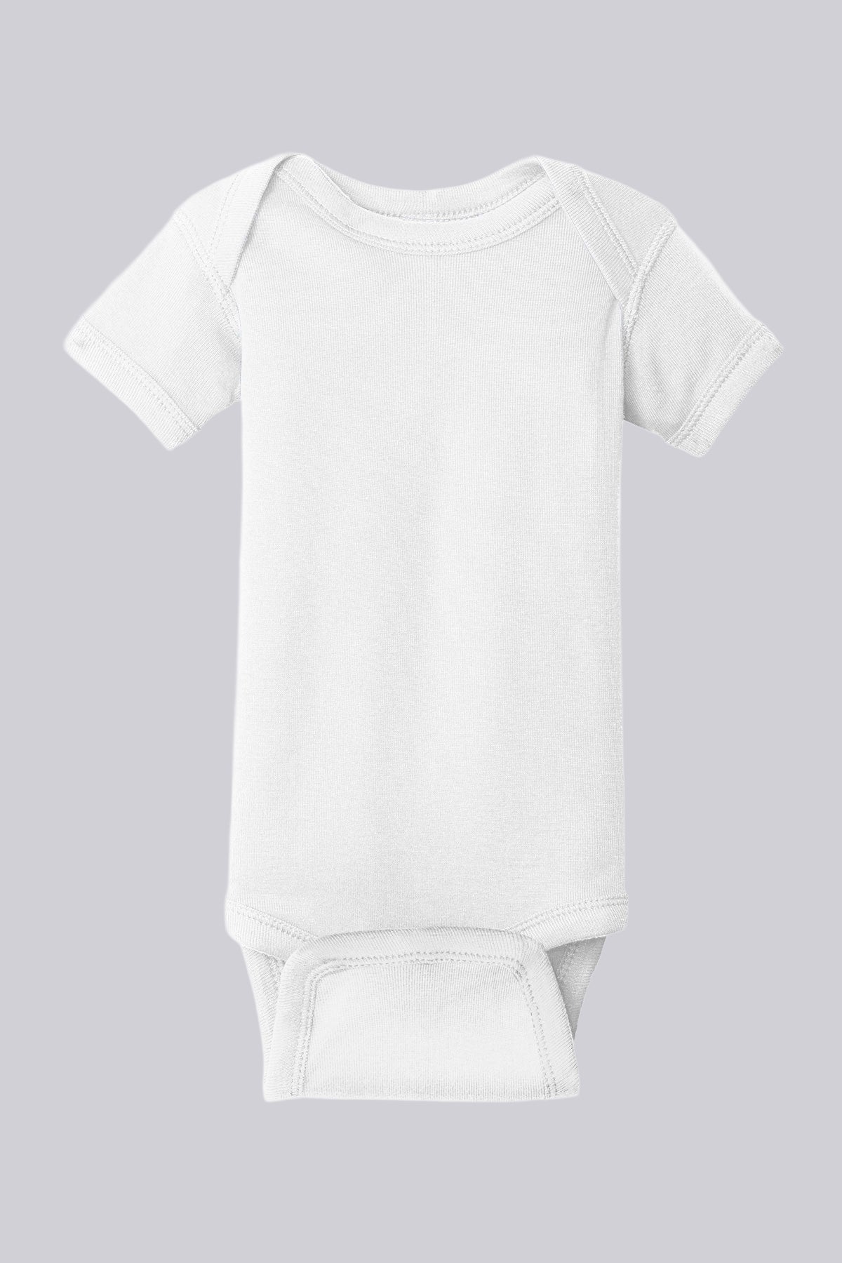 Rabbit Skins Infant Short Sleeve Baby Rib Bodysuit