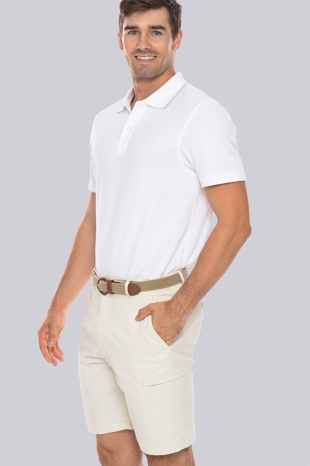 Performance Cargo Shorts with Zip Pocket