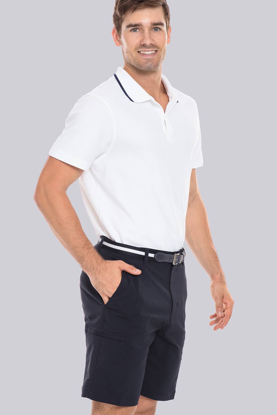 Performance Cargo Shorts with Zip Pocket