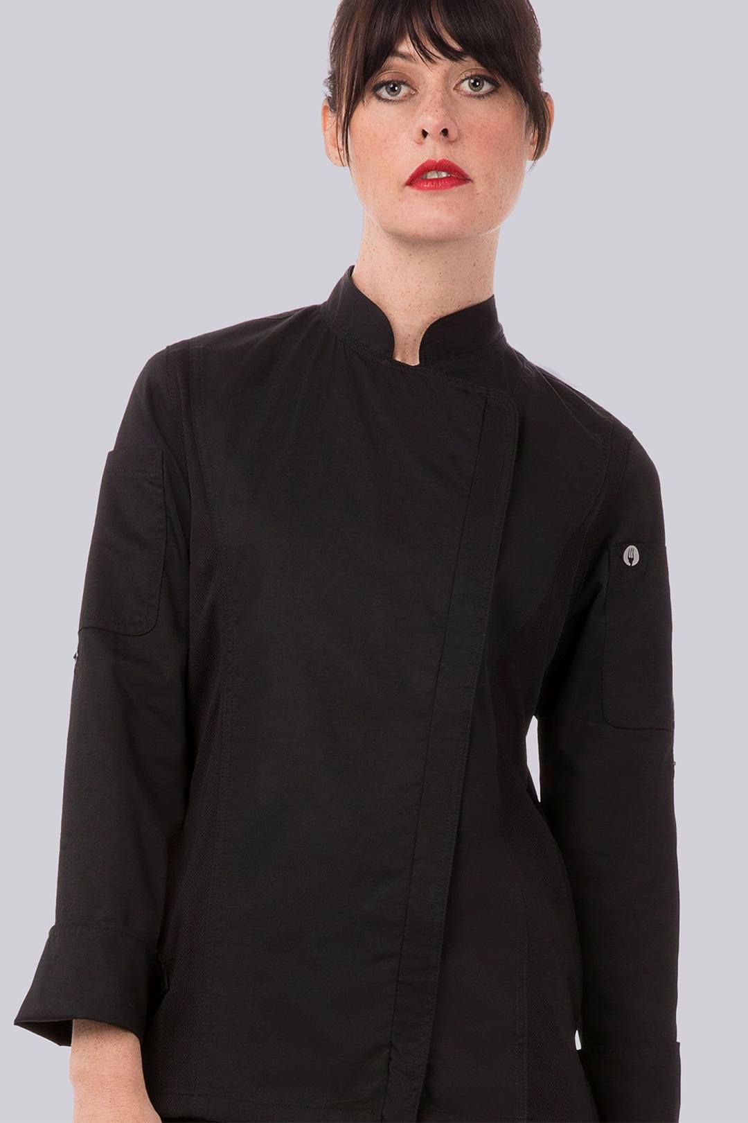 Chef Works Ladies Hartford Long Sleeve Chef Coat
