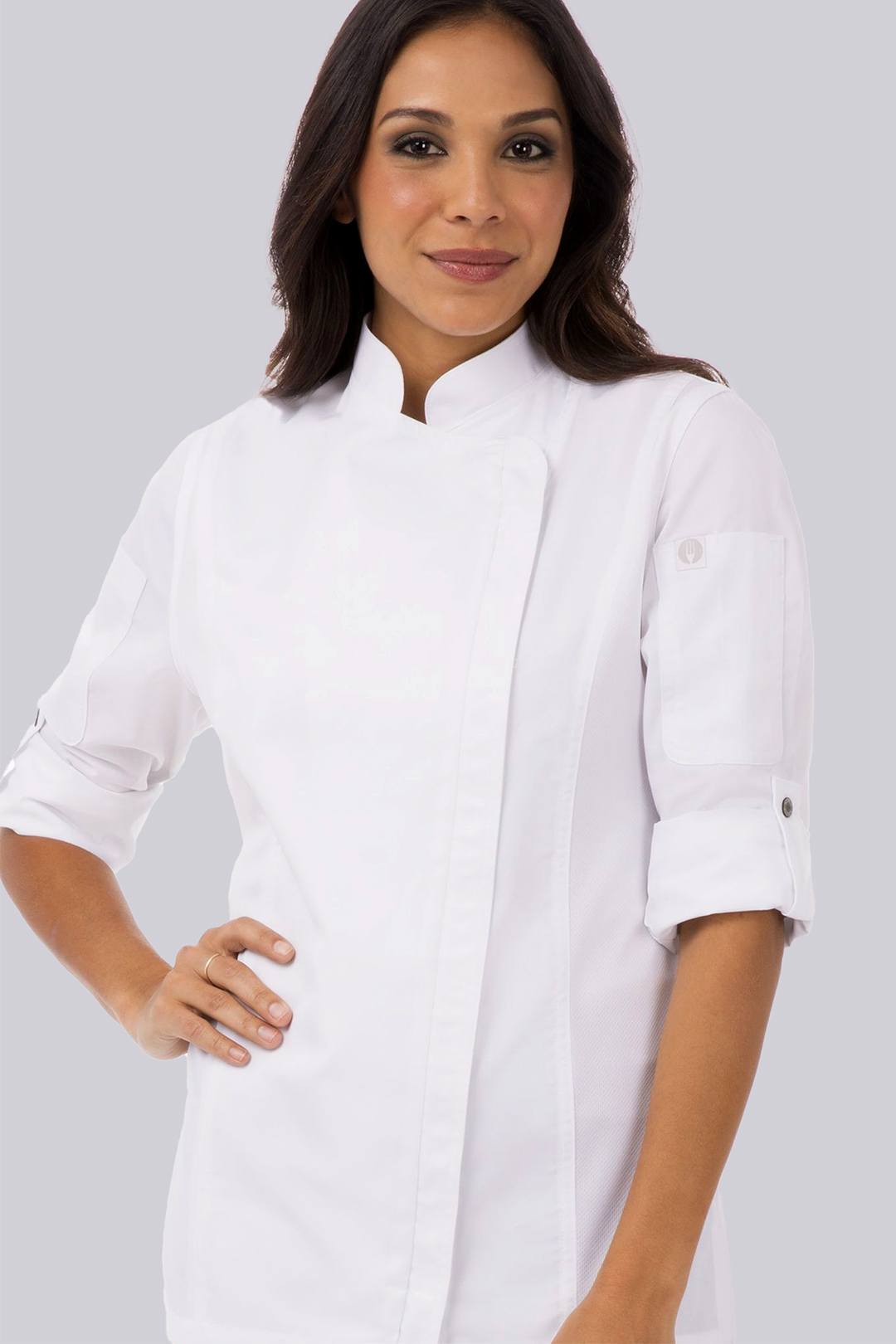Chef Works Ladies Hartford Long Sleeve Chef Coat