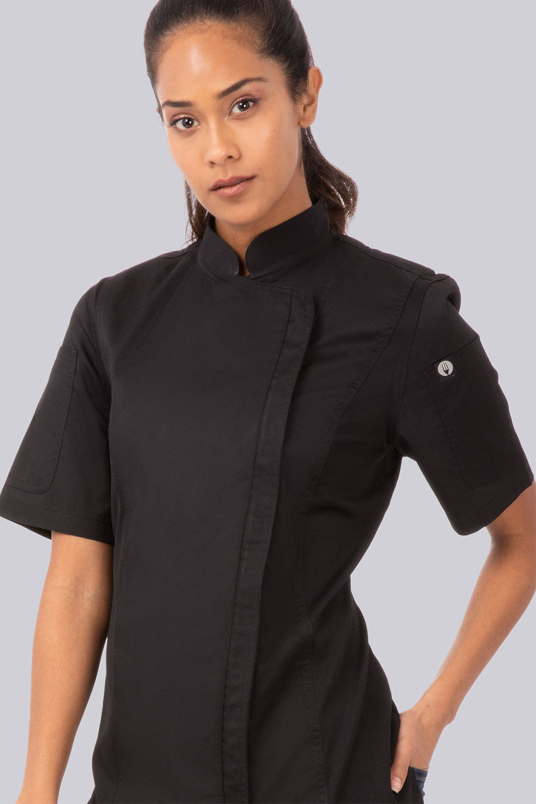 Chef Works Ladies Springfield Short Sleeve Chef Coat