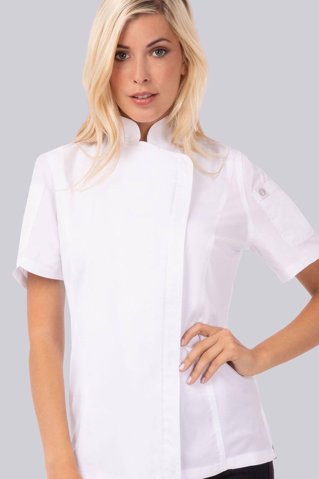 Chef Works Ladies Springfield Short Sleeve Chef Coat