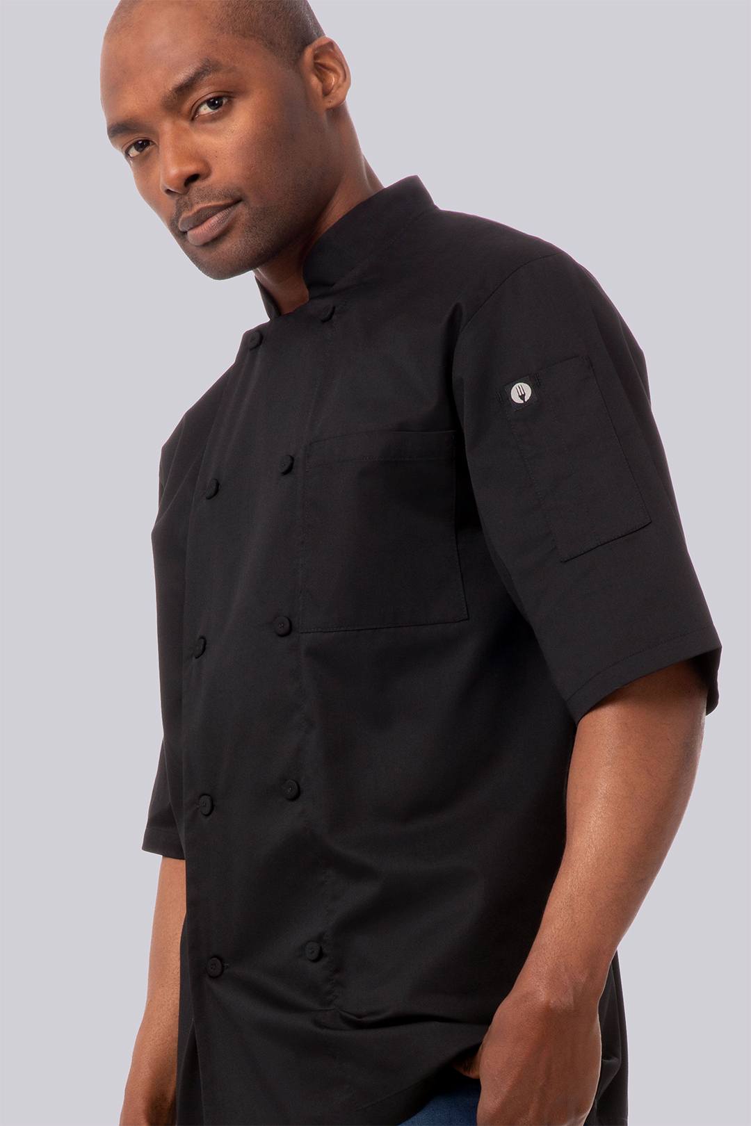 Chef Works Mens Cool Vent Short Sleeve Chef Coat