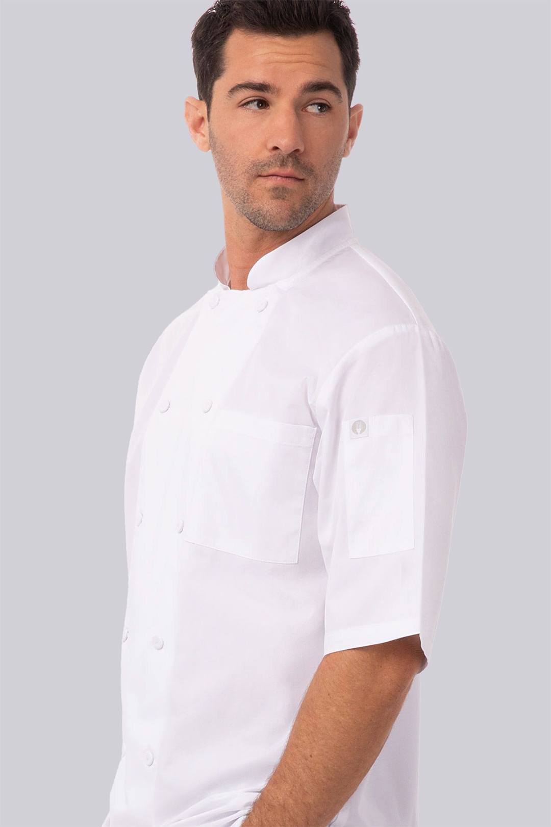 Chef Works Mens Cool Vent Short Sleeve Chef Coat
