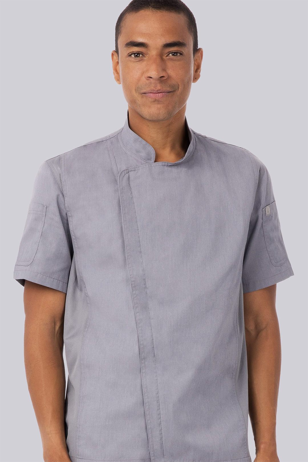 Chef Works Mens Springfield Short Sleeve Chef Coat