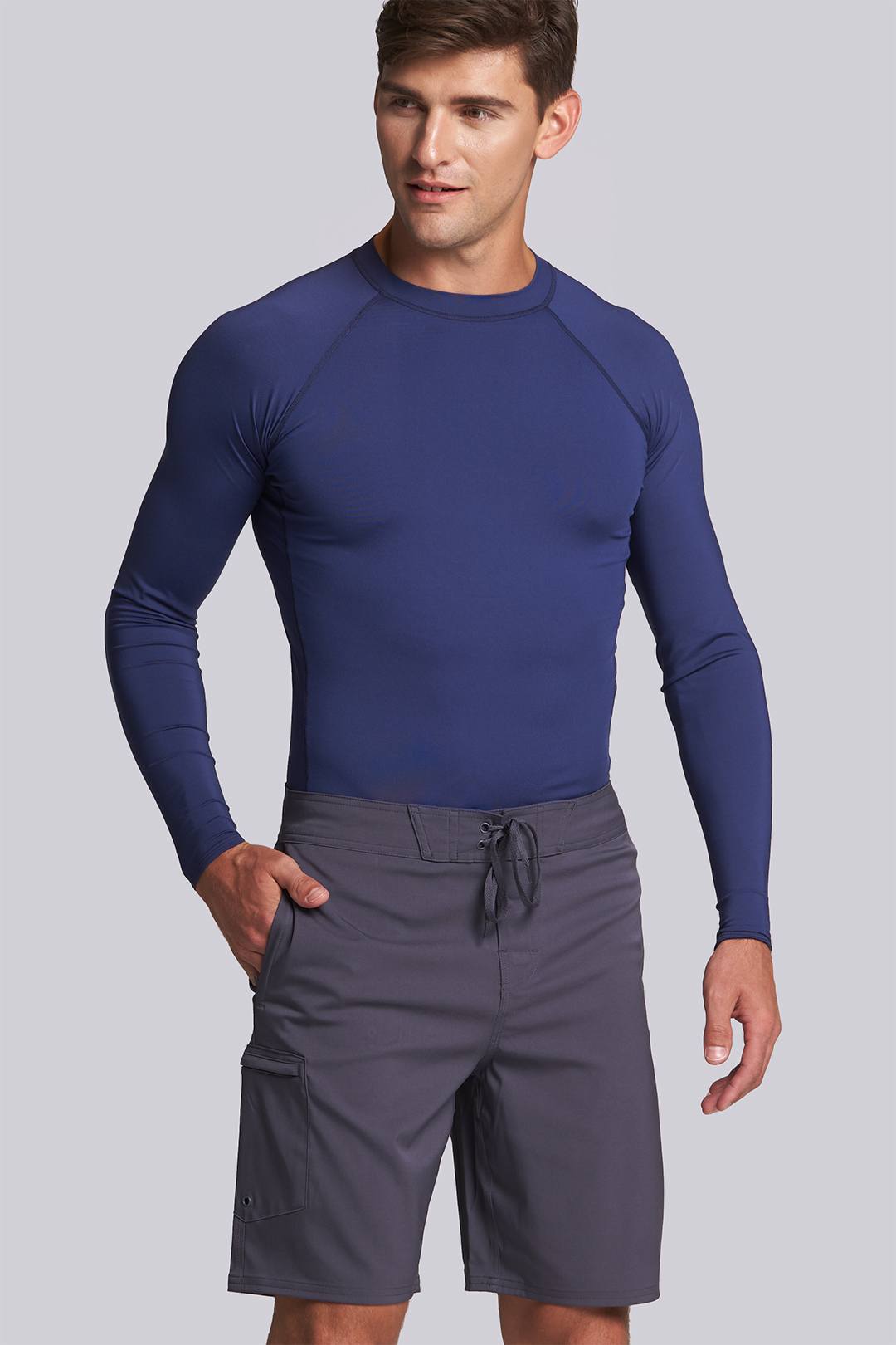 Mens Long Sleeve Rash Guard