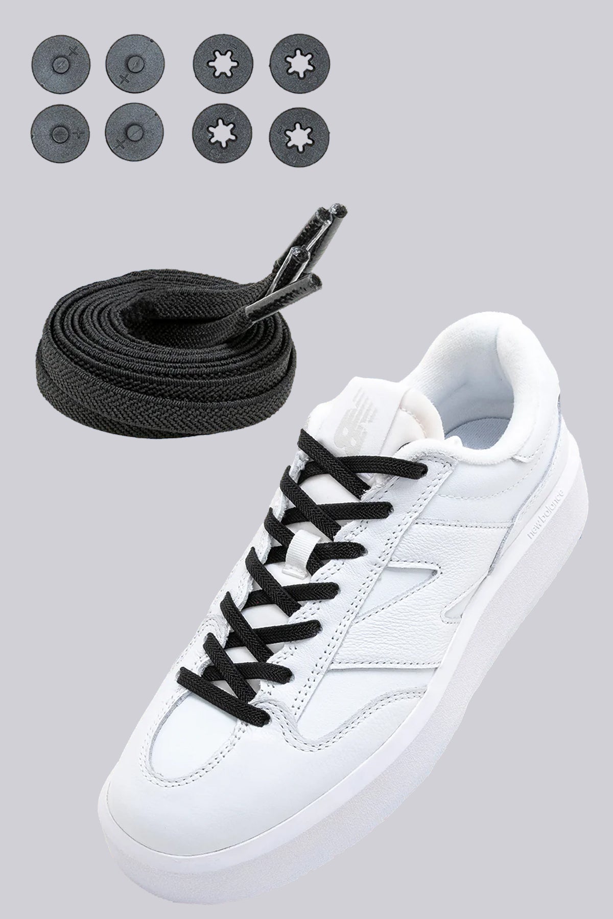 Lock Laces Flat Laces No-Tie Shoelace System