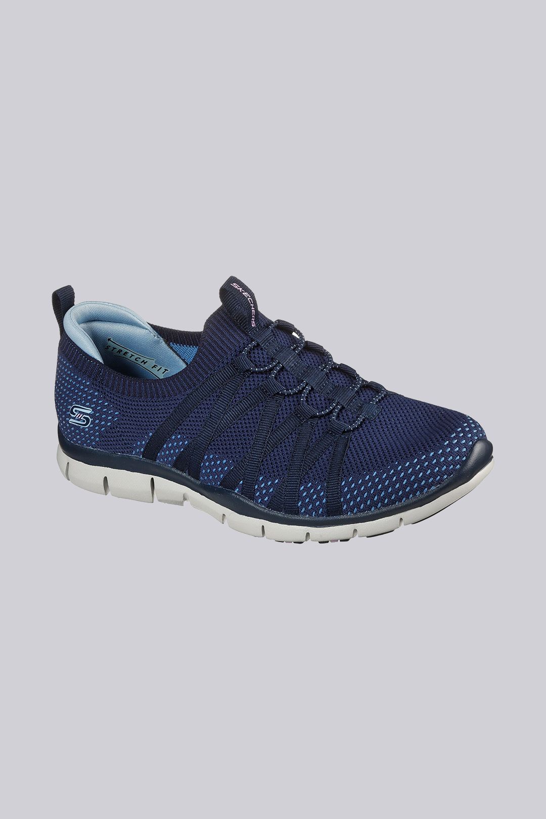 Skechers Slip-On Bungee Laced Trainer