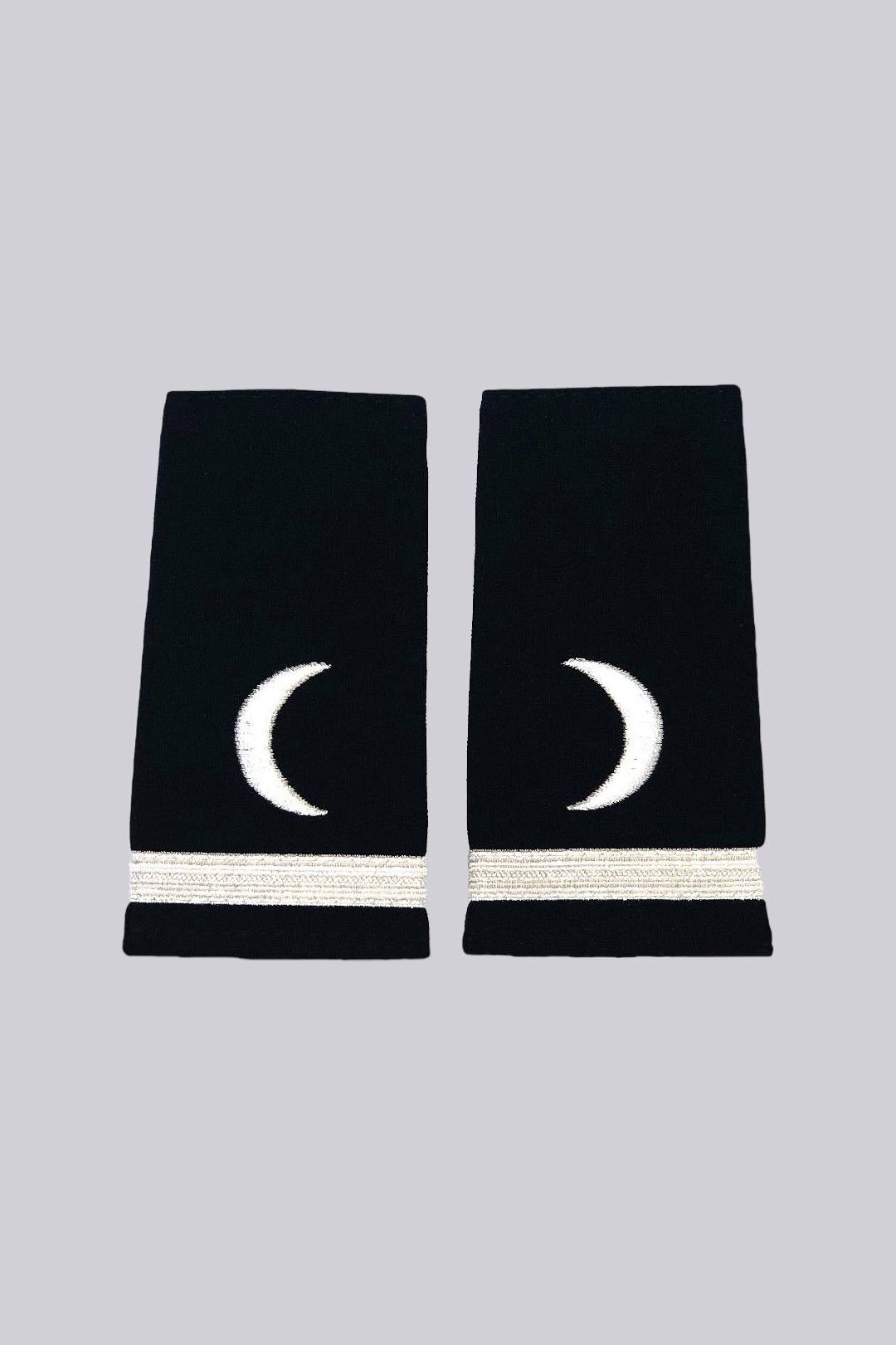 Third Stewardess Epaulet Silver One Stripe